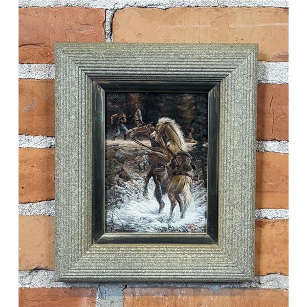 James King Oil on Board Painting