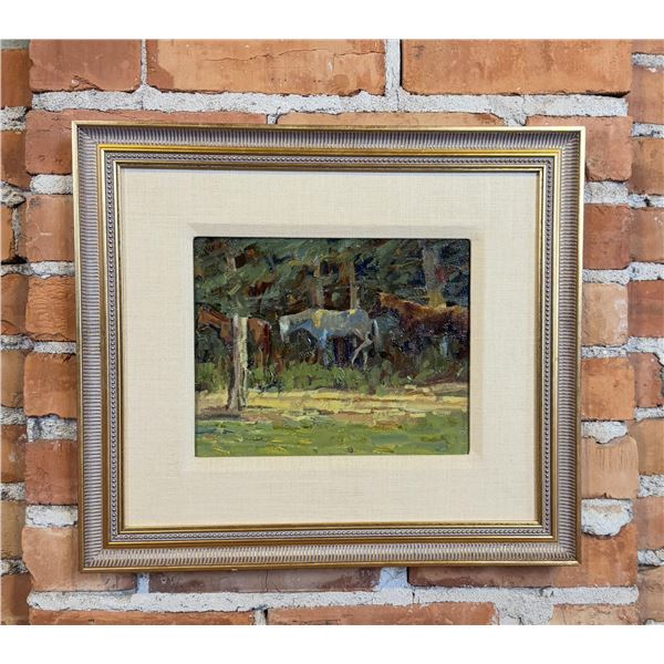 Stephen Elliott Horses Oil Painting