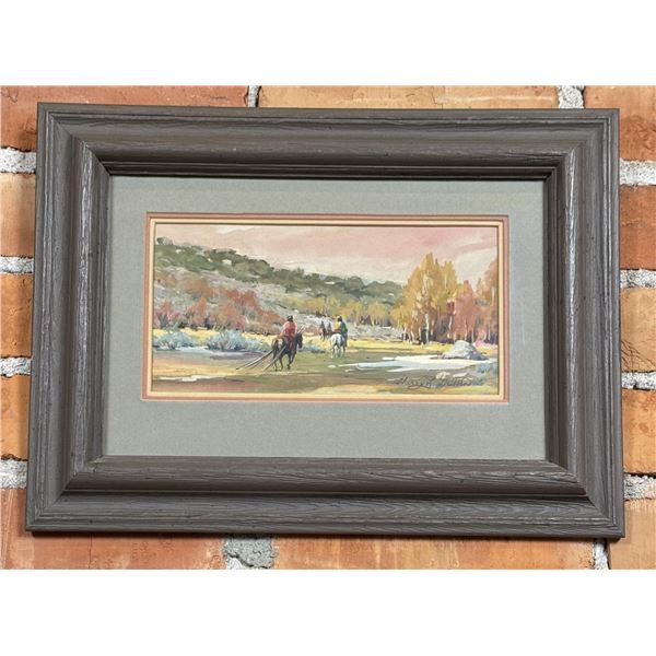 Sherry Gribben Movin Camp Indian Gouache Painting