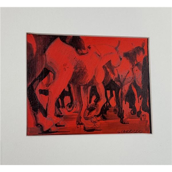 John Giarrizo Red Desert Fires Painting