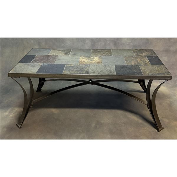Slate and Iron Table