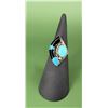 Zuni Inlaid Sterling Silver Turquoise Ring