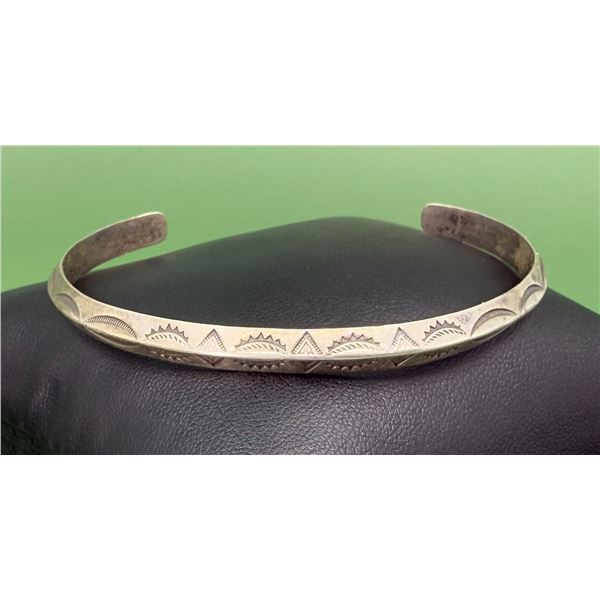 Navajo Sterling Silver Cuff Bracelet