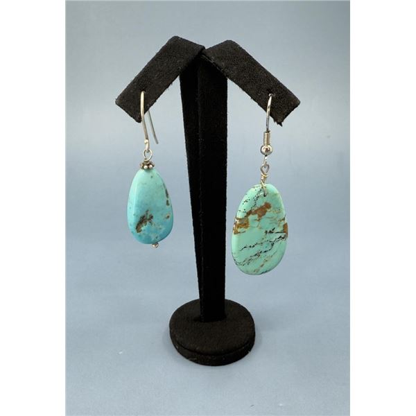 Navajo Turquoise Tab Earrings