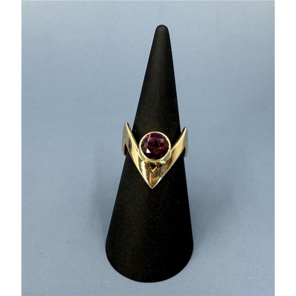 14k Gold Montana Garnet Ring