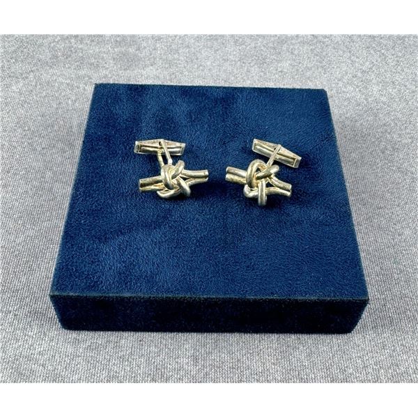 Sterling Silver Knot Cufflinks