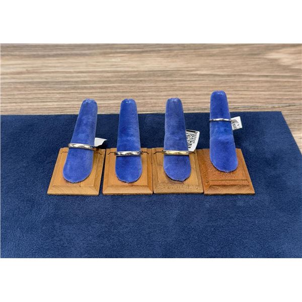 14k Gold Benchmark Wedding Band Rings