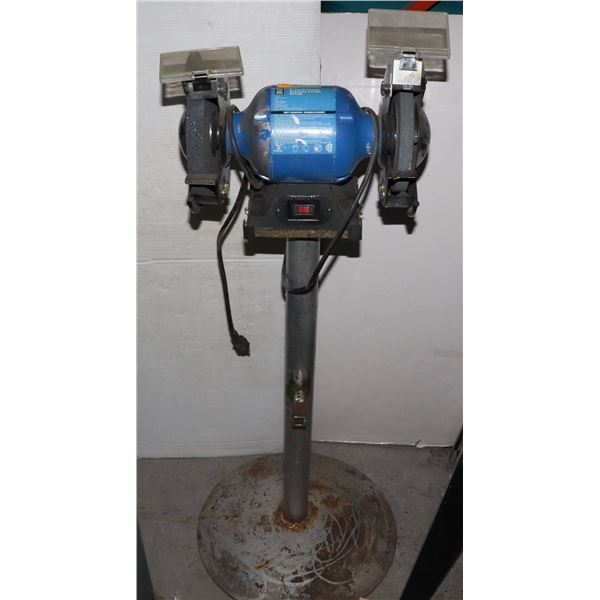 BENCH GRINDER POWERFIST 8" ON STAND