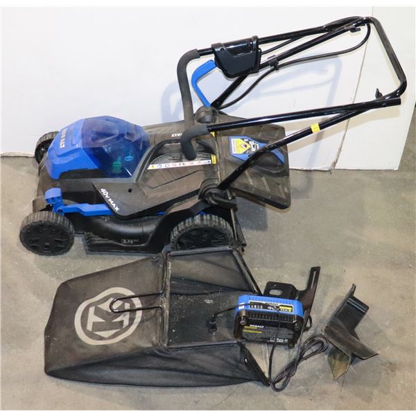 KOBALT 40V CORDLESS 14" LAWN MOWER WITH BATTERY