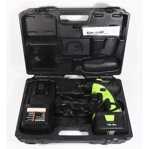 KAWASAKI14.4V CORDLESS IMPACT IN CASE