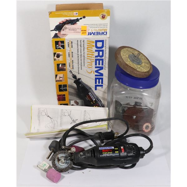 DREMEL SET WITH ACCESSORIES