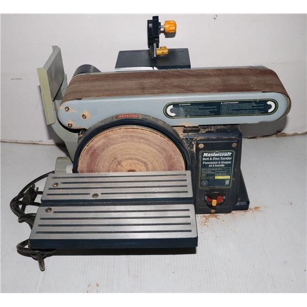MASTERCRAFT BELT AND DISC SANDER
