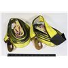 Image 1 : TWO HEAVY DUTY RATCHET STRAPS WLL2,000LBS