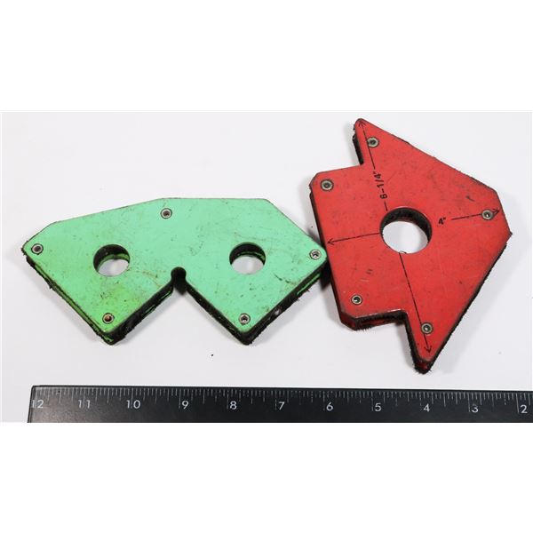 2 LARGER WELDING MAGNETS