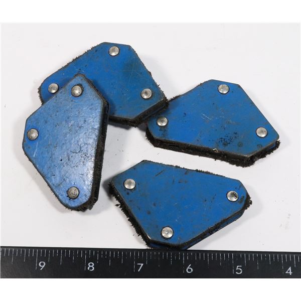 LOT OF 4 SMALL WELDING MAGNETS
