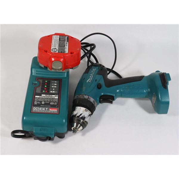 MAKITA POWER DRILL WITH BATTERY AND