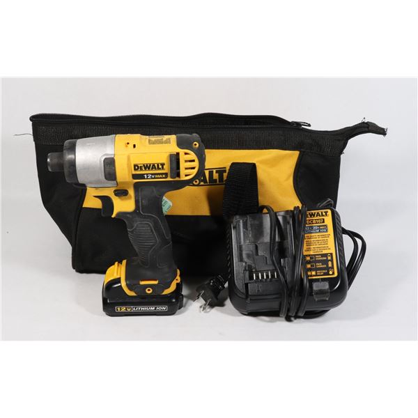 DEWALT 12V IMPACT DRIVER WITH BATTERY,