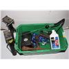 Image 1 : GREEN BIN FULL OF AUTOMOTIVE ITEMS INCLUDING