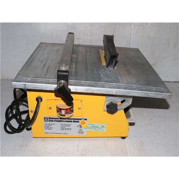 POWER FIST DIAMOND WHEEL BENCH MOUNT SAW