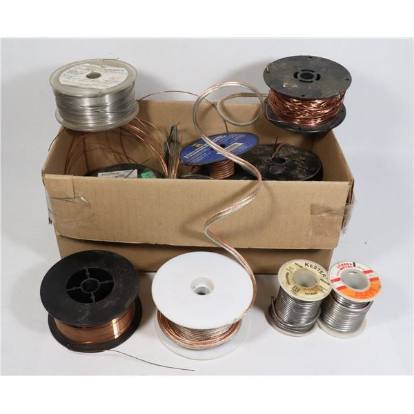 LOT OF WIRING, SOLDERING, WELDING, SPEAKER, COPPER