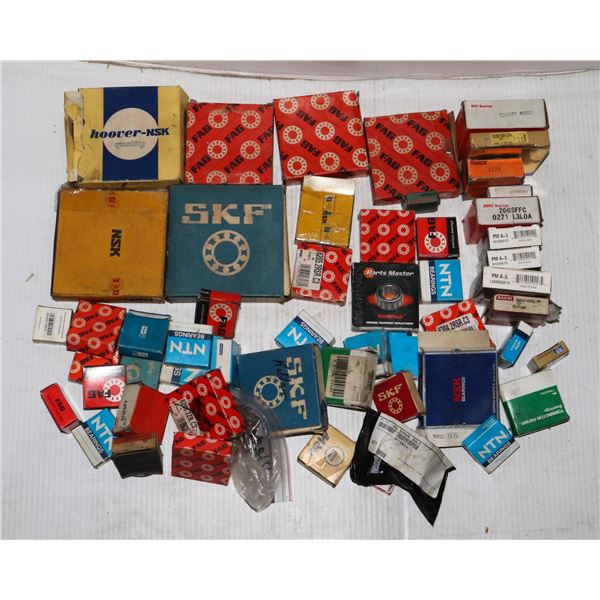 LOT OF 50 ASSORTED BEARINGS
