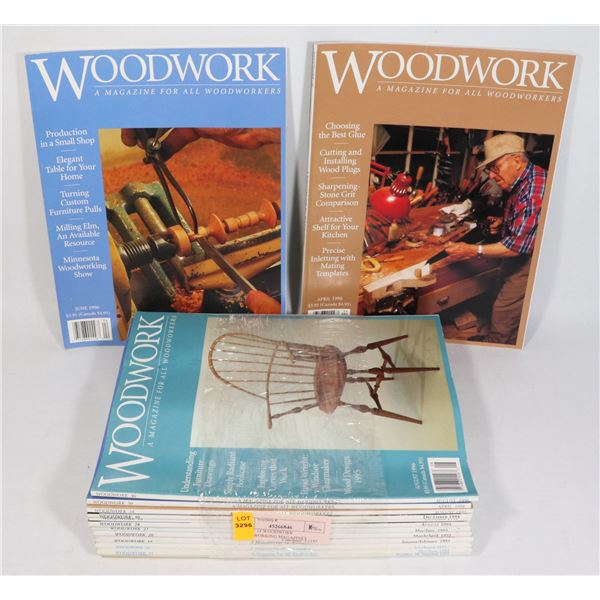 LOT OF 14 WOODWORK WOODWORKING MAGAZINES