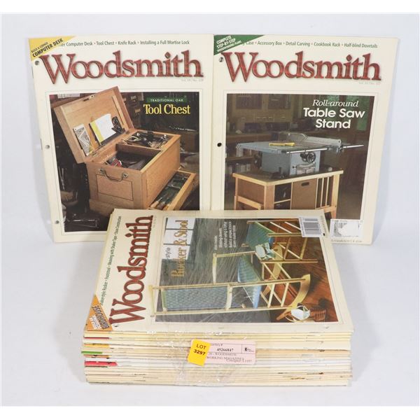 LOT OF 20 - WOODSMITH WOODWORKING MAGAZINES