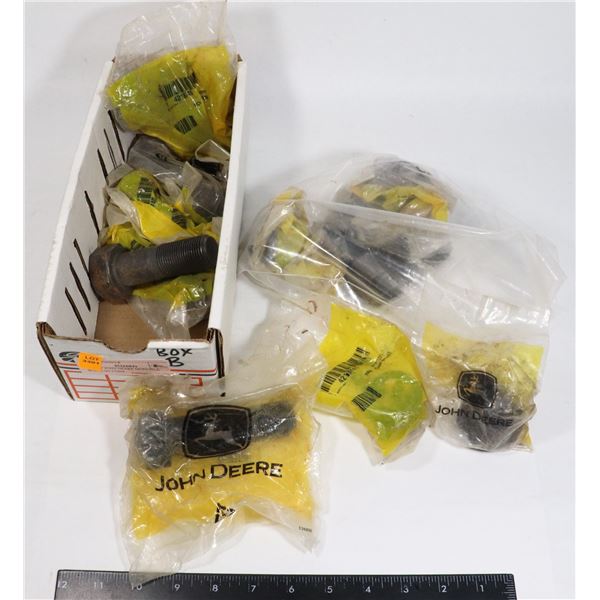 LOT OF JOHN DEERE NUTS (9) & BOLTS (6) 27MM