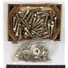 Image 1 : LOT OF 45 - 5/8" X 2" GRADE 8 BOLTS C/W WASHERS