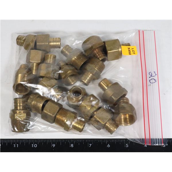 BAG OF ASSORTED PEX FITTINGS