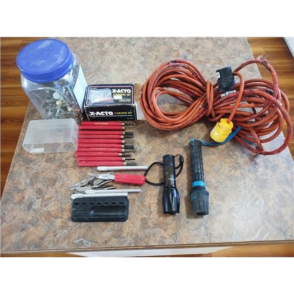 X-ACTO WOOD CARVING SET WITH EXTENSION CORD,