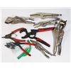 Image 1 : SET OF BLUEPOINT ORING PLIERS W/ MISC. VISE GRIPS