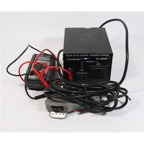 STEP UP AND DOWN TRANSFORMER WITH OTHER TOOLS