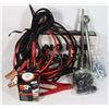 Image 1 : LOT OF AUTOMOTIVE PARTS WITH JUMPER CABLES AND MORE