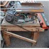 Image 1 : ESTATE TABLE SAW ON HOME MADE STAND