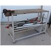 Image 1 : LARGE METAL WORK BENCH/ TABLE WITH ATTACHED VICE