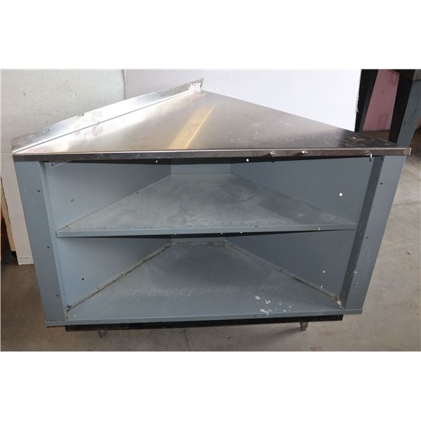 STAINLESS STEEL CORNER SHELF/ TABLE