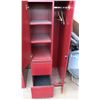 Image 2 : RED METAL STORAGE -LIKE A LARGE LOCKER OR WARDROBE