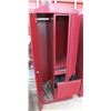Image 2 : RED METAL STORAGE -LIKE A LARGE LOCKER OR WARDROBE