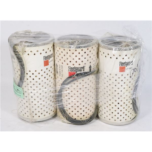 LOT OF 3 NEW FLEETGUARD LF-587 LUBE FILTERS
