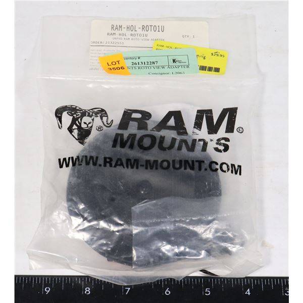 RAM MOUNTS ROTO VIEW ADAPTER PLATE