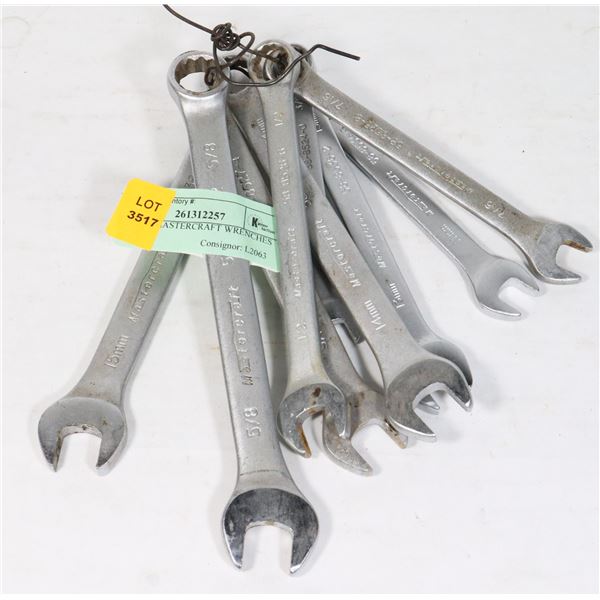LOT OF MASTERCRAFT WRENCHES