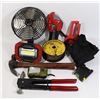 Image 1 : BOX OF MISC TOOLS INCLUDING RIVETER, HAMMER, SMALL