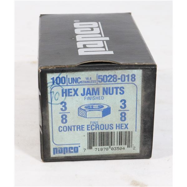 70 3/8 HEX JAM NUTS
