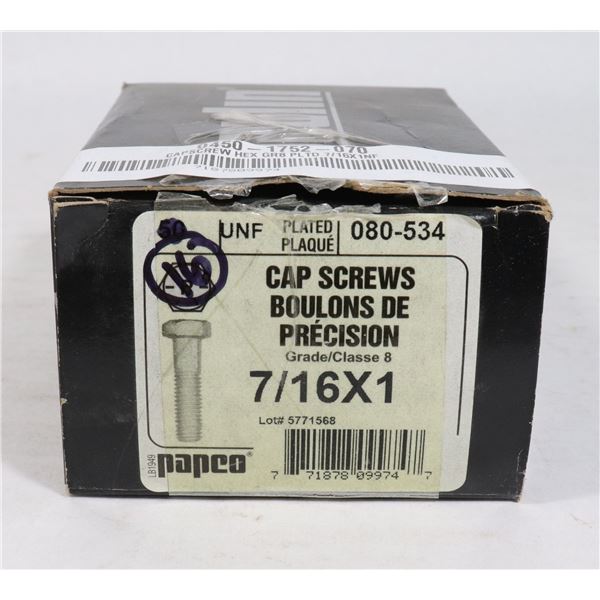 16 7/16 CAP SCREWS