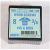 Image 1 : 100 STEEL ROUND SOCKET 8 3/4 WOOD SCREWS