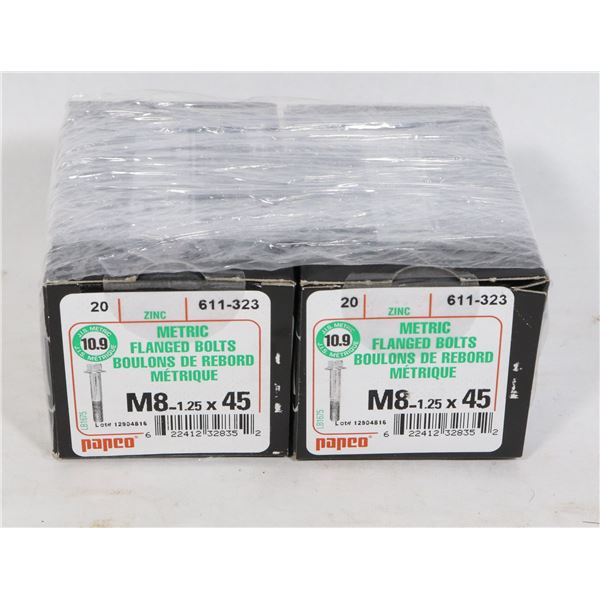 TWO BOXES OF 20 METRIC FLANGED BOLTS