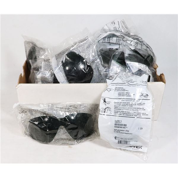 BOX OF UVEX 5.0 REPLACEMENT LENSES