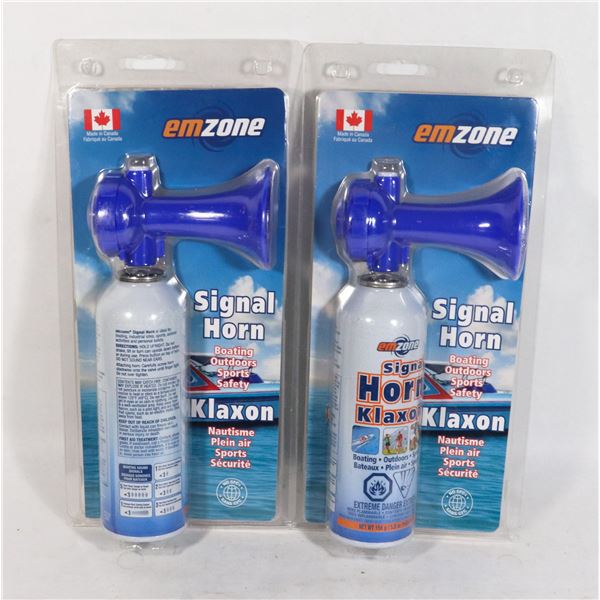 BUNDLE OF 2 EMZONE KLAXON SIGNAL HORNS