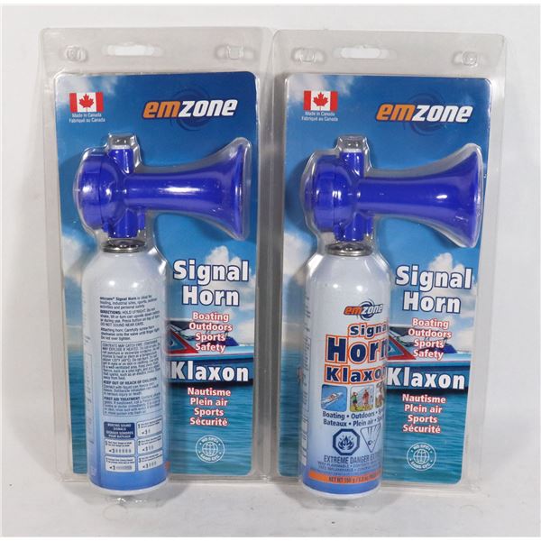 BUNDLE OF 2 EMZONE KLAXON SIGNAL HORNS